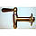 Кран для сауни та бані Sonder 001 B-W (з дерев'яною ручкою), фото 2