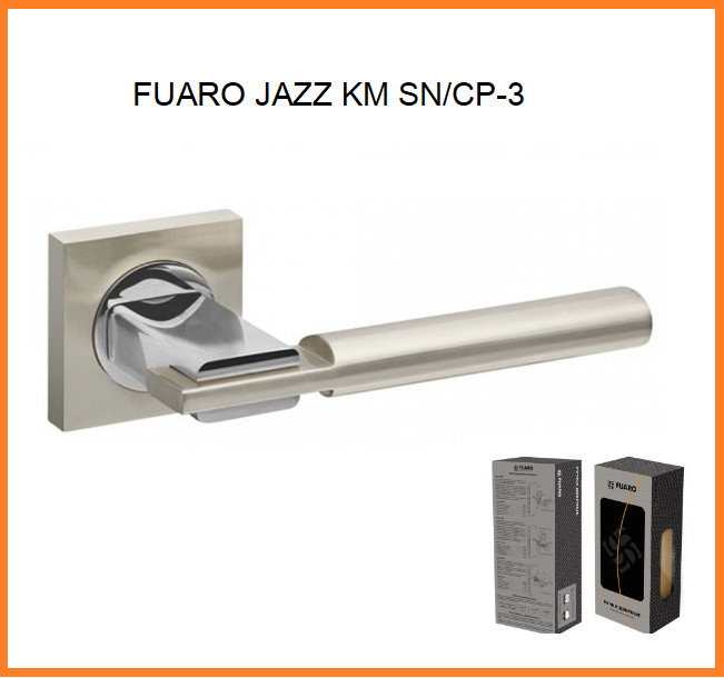 FUARO Ручка роздільна JAZZ KM SN/CP-3 матовий нікель/хром