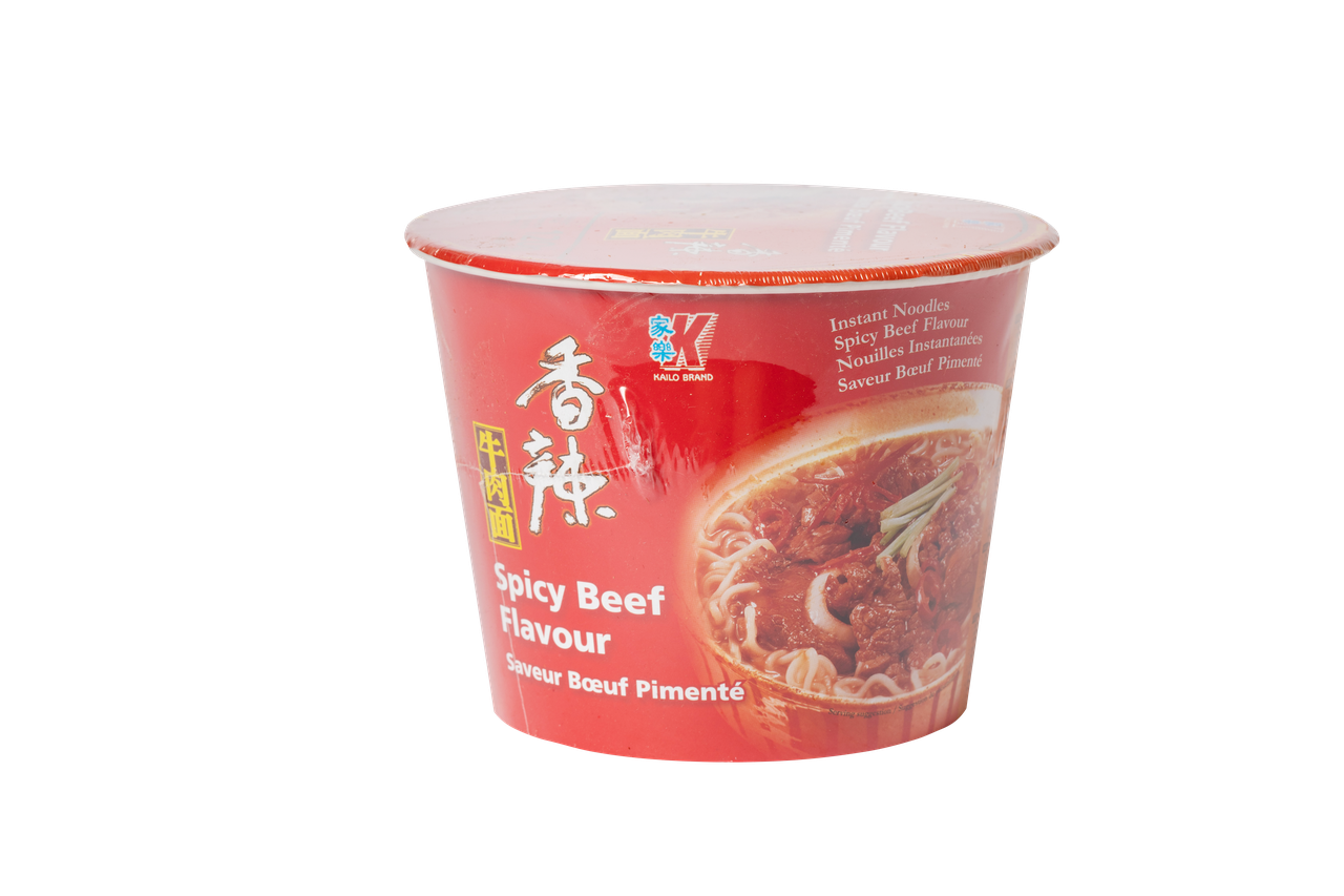 Локшина швидкого приготування з гострою яловичиною в стаканчику Spicy Beef Flavour Big Bowl KAILO 120 г
