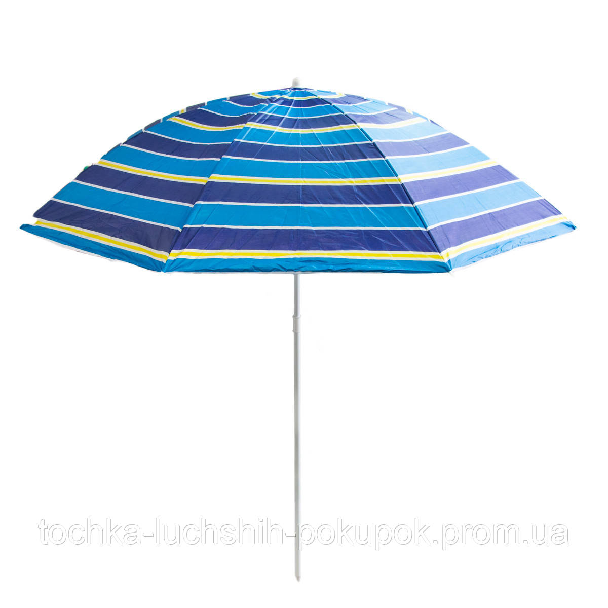Зонт пляжный "Stenson Designs - Синие полоски" 1.6м, большой зонт от солнца большой для пляжа и сада (TL) - фото 2 - id-p1435542069