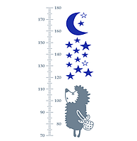 Вінілова інтер'єрна наклейка декор на стіну та шпалери Ростомер «Їжачок і зірки» з оракалу