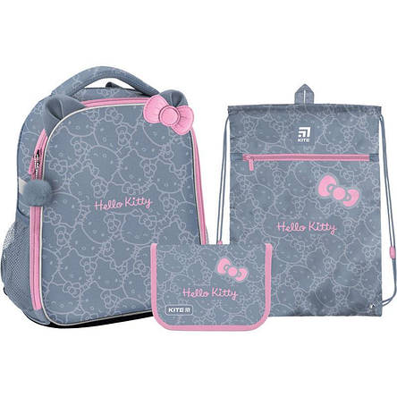 Набір рюкзак Kite + пенал + сумка для взуття SET_HK22-555S Hello Kitty, фото 2