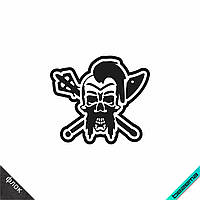 Термонашивка Козак з мечем [Свій розмір та матеріали в асортименті]