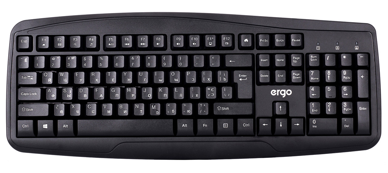 Клавіатура провідна ERGO K-240 USB Чорний