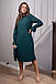 Вільне вечірнє плаття Vanessa, темно-зелене, фото 4