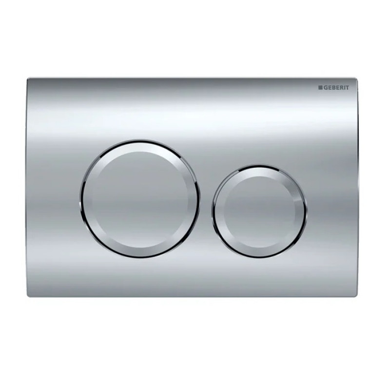 Змивна клавіша Geberit Delta 20, для подвійного змиву, глянцевий хром