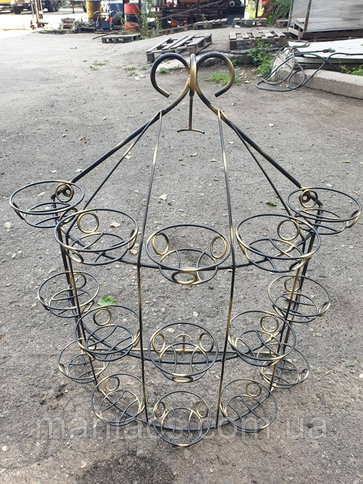 Підставка для квітів "Ліза-6" на 15 малих чаш з лампою, фото 1