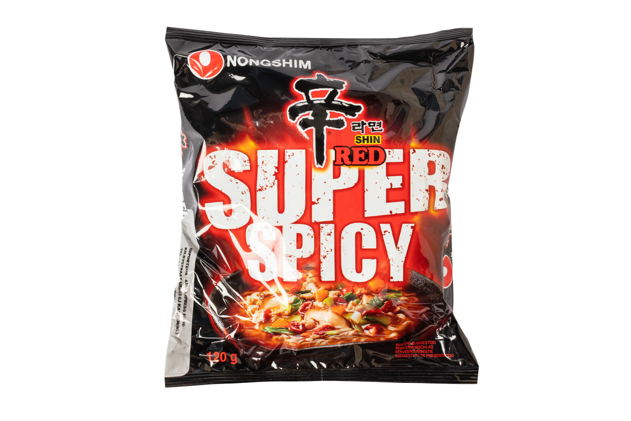 Локшина швидкого приготування шин дуже гостра Shin Red Super Spicy NONGSHIM 120 г, фото 1