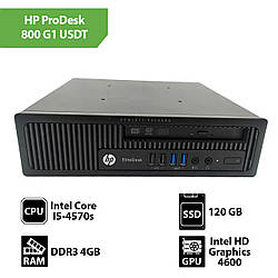 Системний блок Б/В HP ProDesk 800 G1 USDT (Core I5-4570s / 8GB / SSD 120GB)