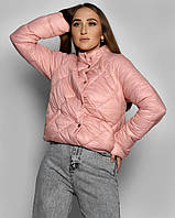 Легкая брендовая женская качественная куртка розового цвета