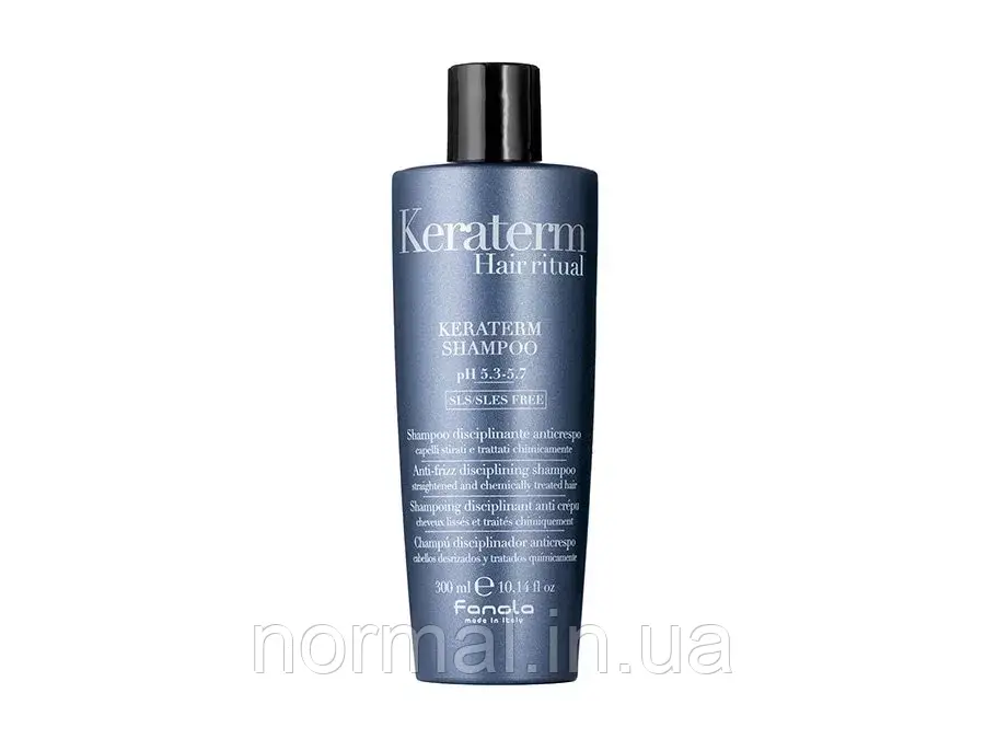 Шампунь безсульфатний для реконструкції волосся з кератином - Keraterm Shampoo - 300ml
