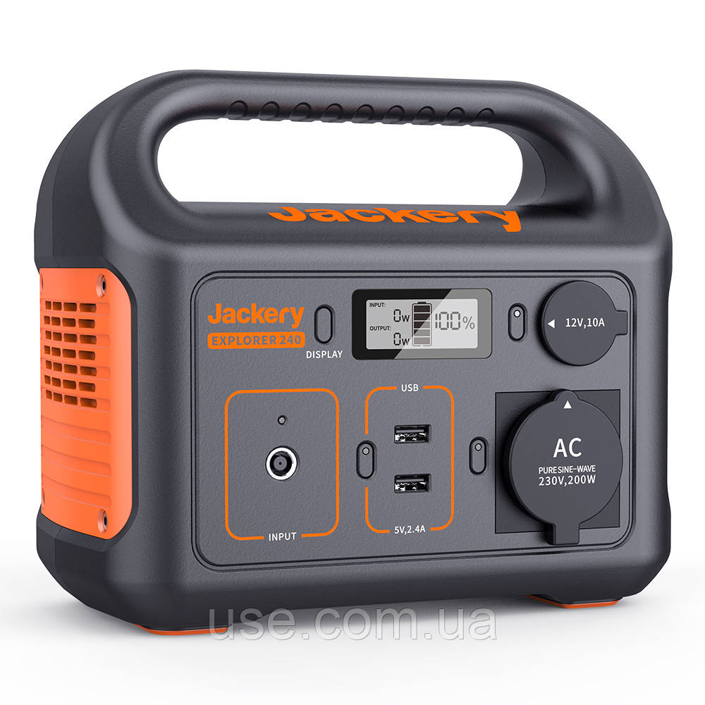 Портативна електростанція Jackery Explorer240,  (23х19,5х13см) чорний