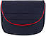 Коляска 2 в 1 Adamex Prince X-8-B темно-синій джинс червоний кант (біла рама), фото 8