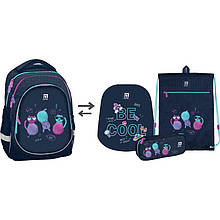 Набір рюкзак Kite + пенал + сумка для взуття SET_K22-700M(2p)-1 Wow Cats
