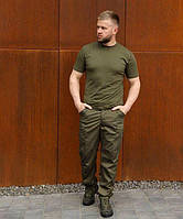 Футболка армійська зсу тактична чоловіча зелена під форму для зсу літня хакі для НГУ /1653433381