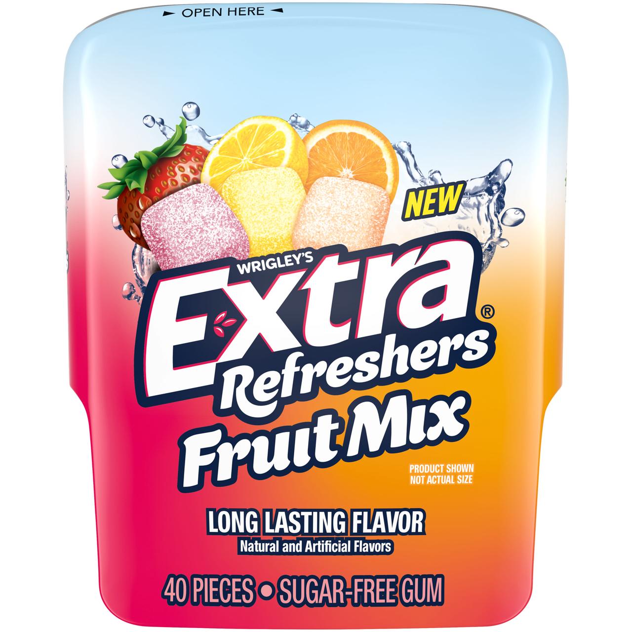 Жуйки Extra Refreshers Fruit Mix bugar free 40 шт, фото 1