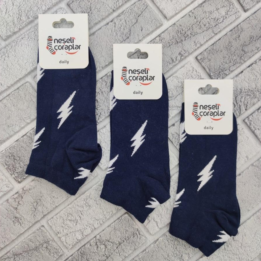 Шкарпетки короткі весна/осінь Neseli Coraplar Lighthing 7082 Туреччина one size (37-44р) 30030446, фото 1