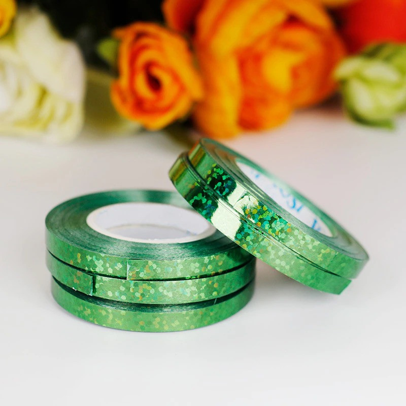 Стрічка для кульок ТЕСЬМА З ГОЛОГРАММОЮ | Зелений