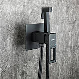 Гігієнічний душ GAPPO G7217-6, чорний, фото 3