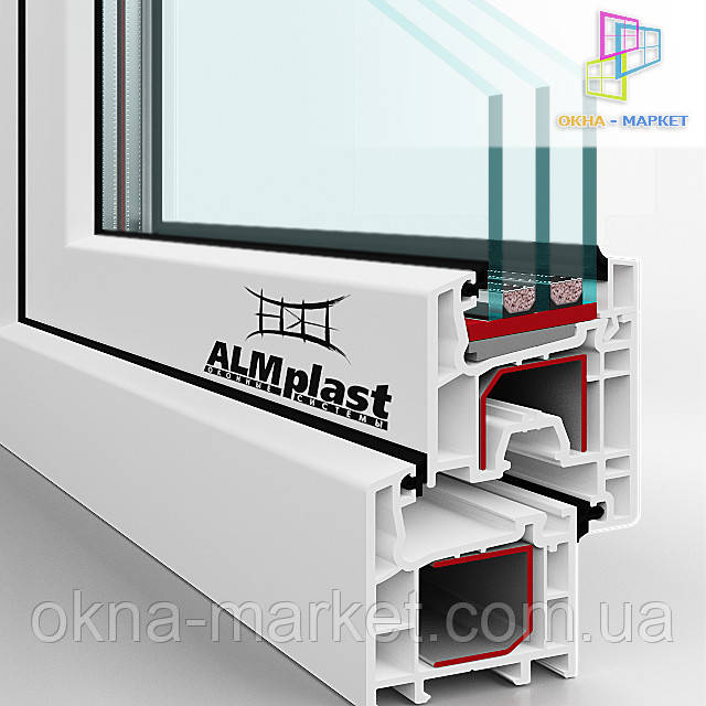 ПВХ система вікон ALMplast Київ (044) 227-93-49