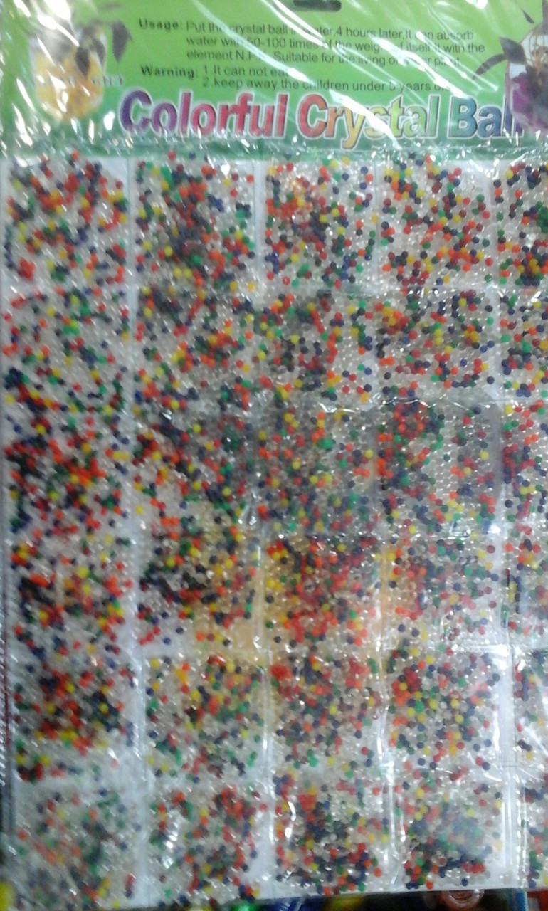 Шарики Орбиз Orbeez-гидрогель mix XL 8000 шт Colorful crystal ball - фото 1 - id-p1535755257