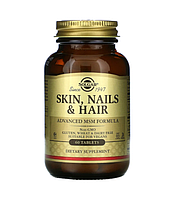 Вітаміни для шкіри, волосся та нігтів, Skin, Nails & Hair, Solgar, 60 таблеток (SOL-01735)