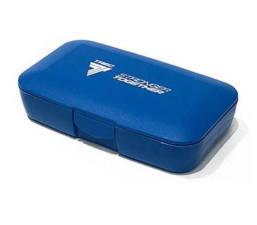 Контейнер для пігулок TREC nutrition Pillbox Stronger Together блакитна, фото 1