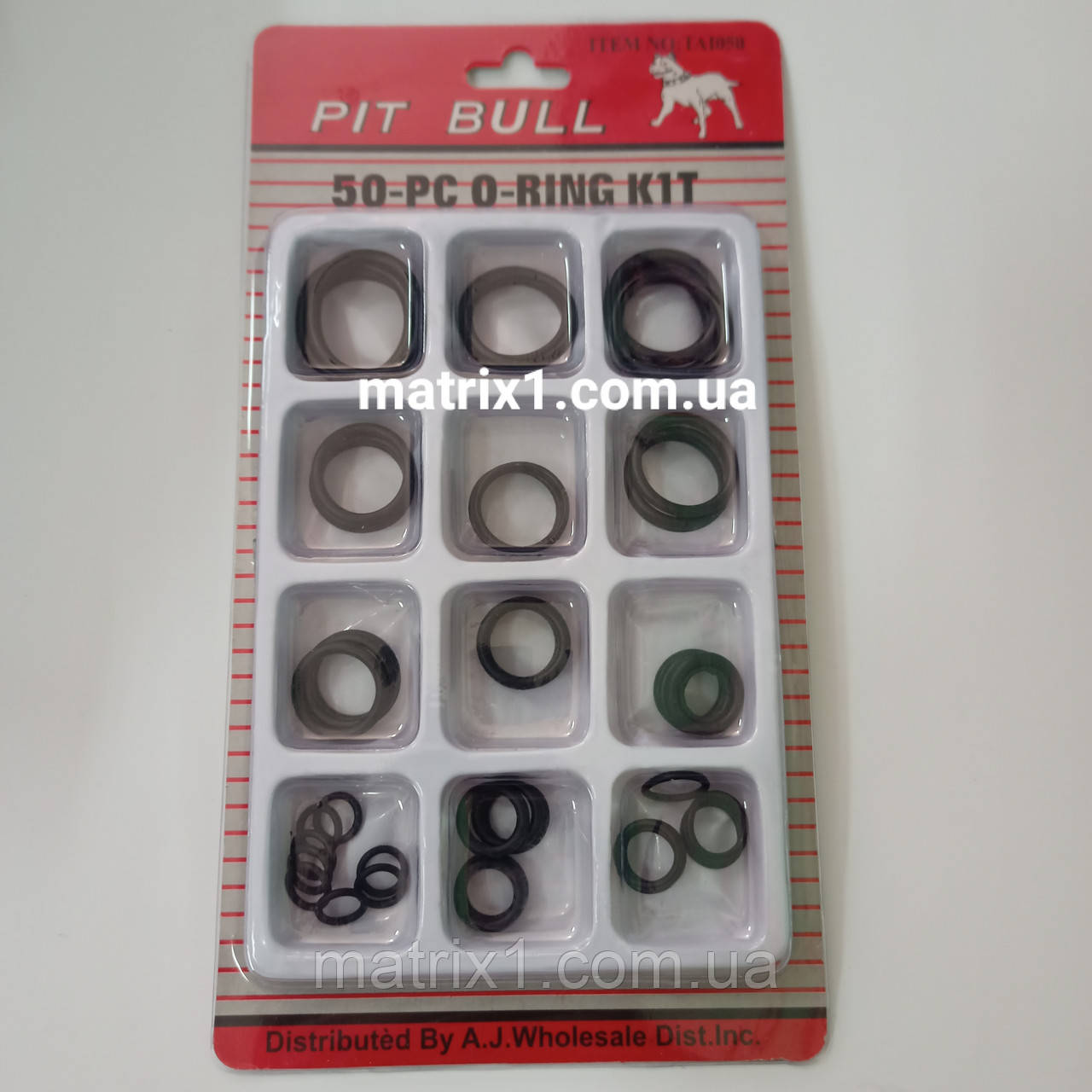 Набір гумових ущільнювальних прокладок, D 6-20 мм, 50 передм, фото 1