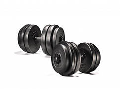 Гантелі композитні 2х26 кг, гантелі розбірні металевий гриф для дому та фітнесу з гайками і дисками (N/S)