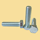 Болт М20х80 із шестигранною головкою повна різьба високоміцне оцинковане кріплення без гайки DIN933, фото 10