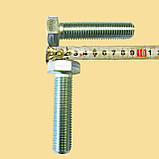 Болт М20х80 із шестигранною головкою повна різьба високоміцне оцинковане кріплення без гайки DIN933, фото 7