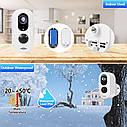 Акумуляторна Wi-Fi камера Wonsdar Q8-3MP-WH-Wi-Fi із захистом від атмосферних впливів і PIR датчиком. Tuya, фото 4