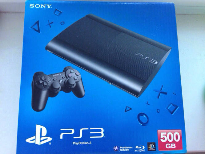 Sony PlayStation 3 500gb super slim (последняя модель) прошита (ID ...