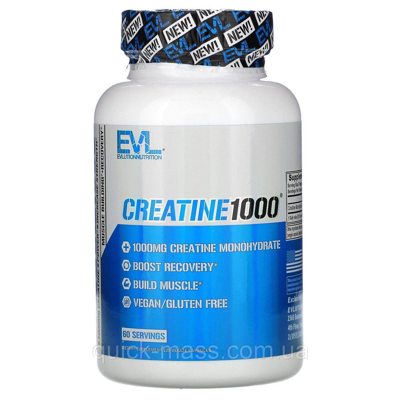 Креатин EVLution Nutrition Creatine 1000 120 caps