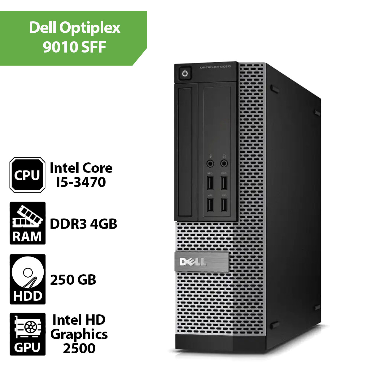 Системний блок Dell Optiplex 9010 SFF (Core I5-3470 /4 GB/HDD 250 Gb)