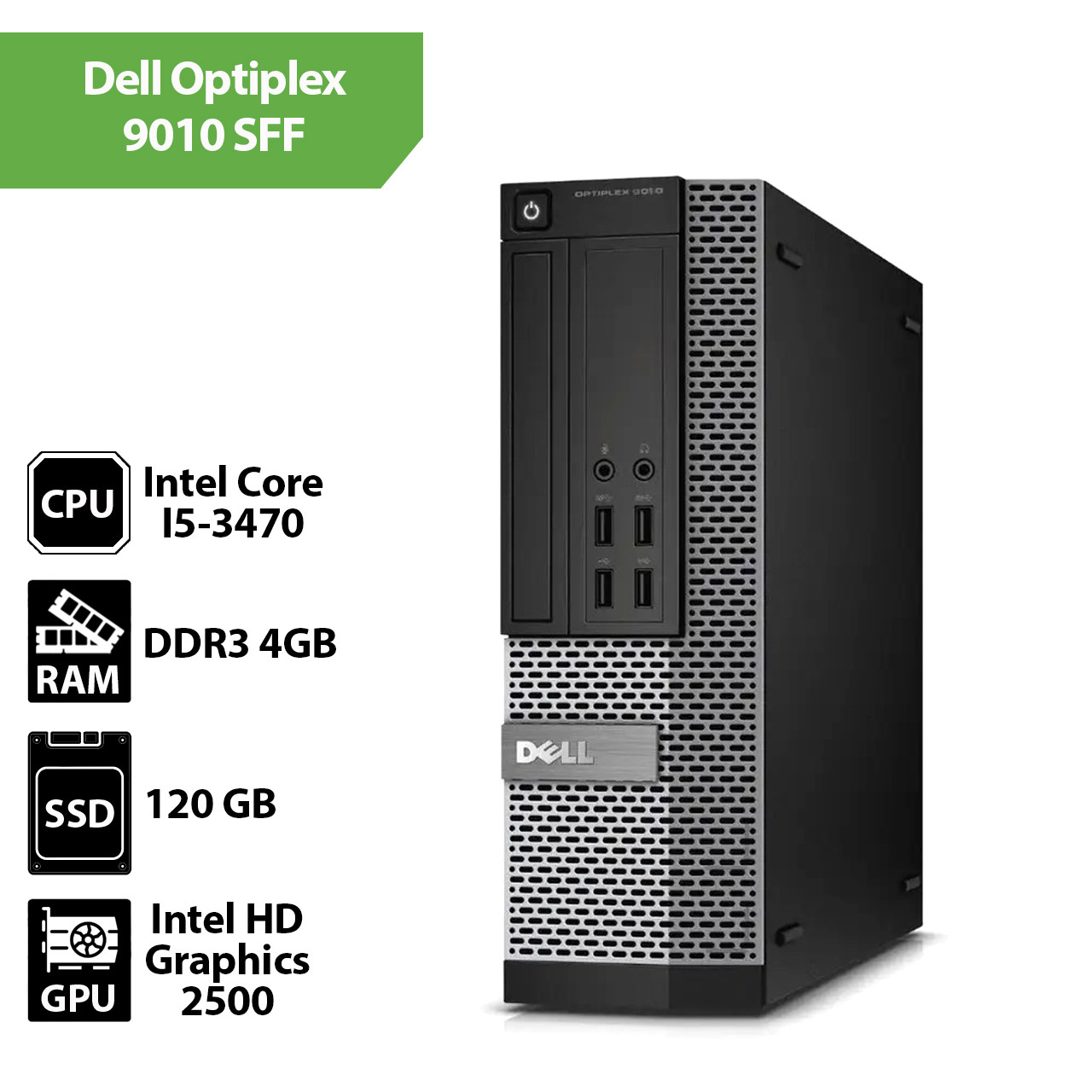 Системний блок Dell Optiplex 9010 SFF (Core I5-3470/4 GB/SSD 120 Gb)