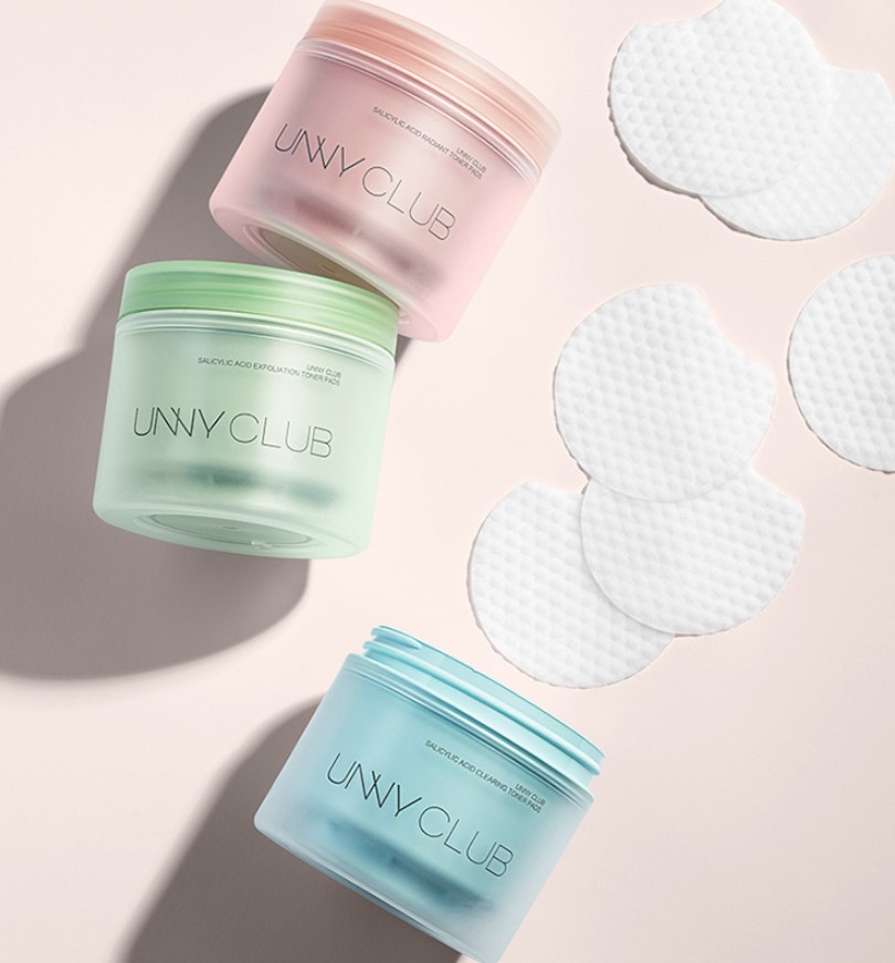 Пілінг-педи із саліциловою кислотою 1%-2% UNNY Club Salicylic Acid Radiant Toner Pads 55 шт., фото 1
