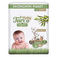 Подгузники детские Baby Turco 3 midi, 56 шт.