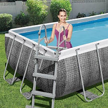Каркасний прямокутний басейн Bestway 56721, 404х201х100 см Power Steel з фільтром, для всієї родини, фото 2
