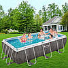 Каркасний прямокутний басейн Bestway 56721, 404х201х100 см Power Steel з фільтром, для всієї родини, фото 9