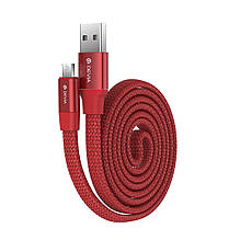 Кабель Devia Ring Y1 microUSB 2.4A 0.8M Червоний