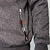 Толстовка спортивна чоловіча зимова на хутрі з капюшоном Кофта на блискавці XL-5XL, фото 6