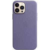 Кожанный чехол-накладка Apple Leather Case with MagSafe for iPhone 13 Pro Max, Wisteria (HC)