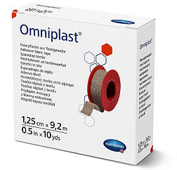 Пластир фіксуючий текстильний Omniplast 1,25см х 9,2м 1шт