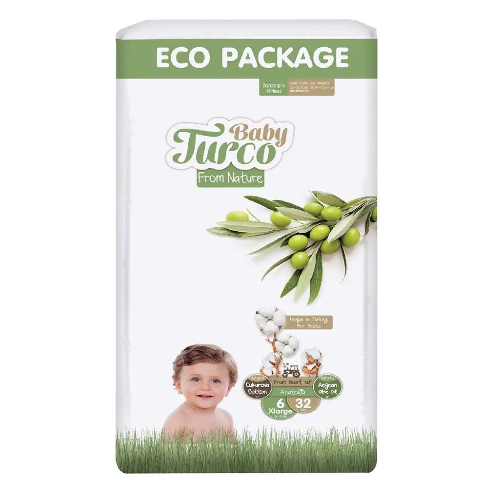 Підгузки дитячі Baby Turco 6 xlarge, 32 шт.