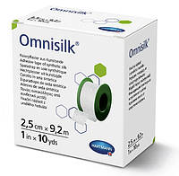 Пластырь фиксирующий Omnisilk 2,5 см х 9.2м 1шт из искусственного шелка