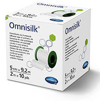 Пластырь фиксирующий Omnisilk 5 см х 9.2м 1шт из искусственного шелка