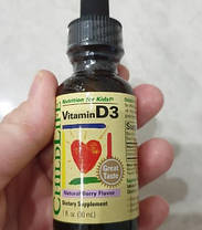 Вітамін Д Child Life Vitamin D3 30 ml Natural Berry, фото 5