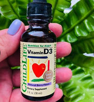 Вітамін Д Child Life Vitamin D3 30 ml Natural Berry, фото 6