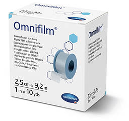 Пластир фіксуючий з прозорої плівки Omnifilm 2,5 см х 9.2м 1шт